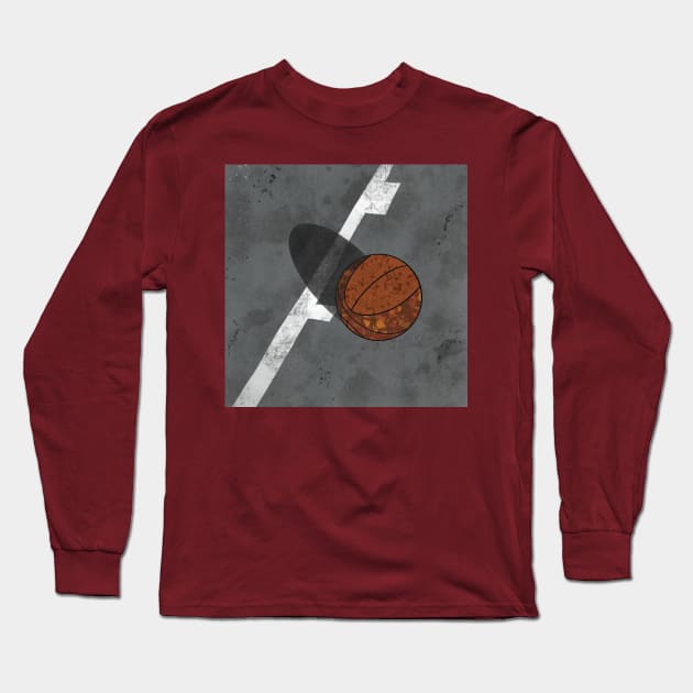 Basketball Never Stops Long Sleeve T-Shirt by Lukish